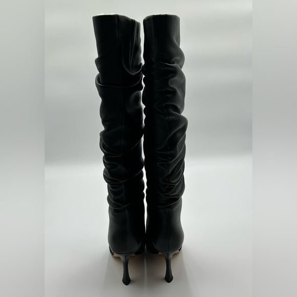 Michael Kors Luna Black Leather Slouch Boots | Women’s Size 6M | New with Box - Picture 5 of 12